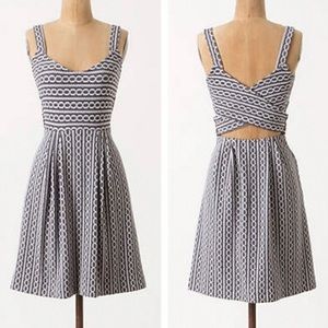 Anthropologie Postmark Rolo Cross Back Dress